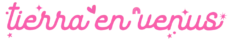 logo horizontal tierra en venus fucsia